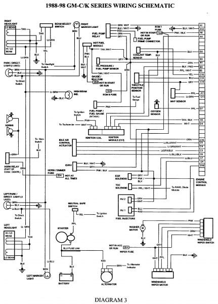 alternator wiring schematic for a 99 chevy 3500 